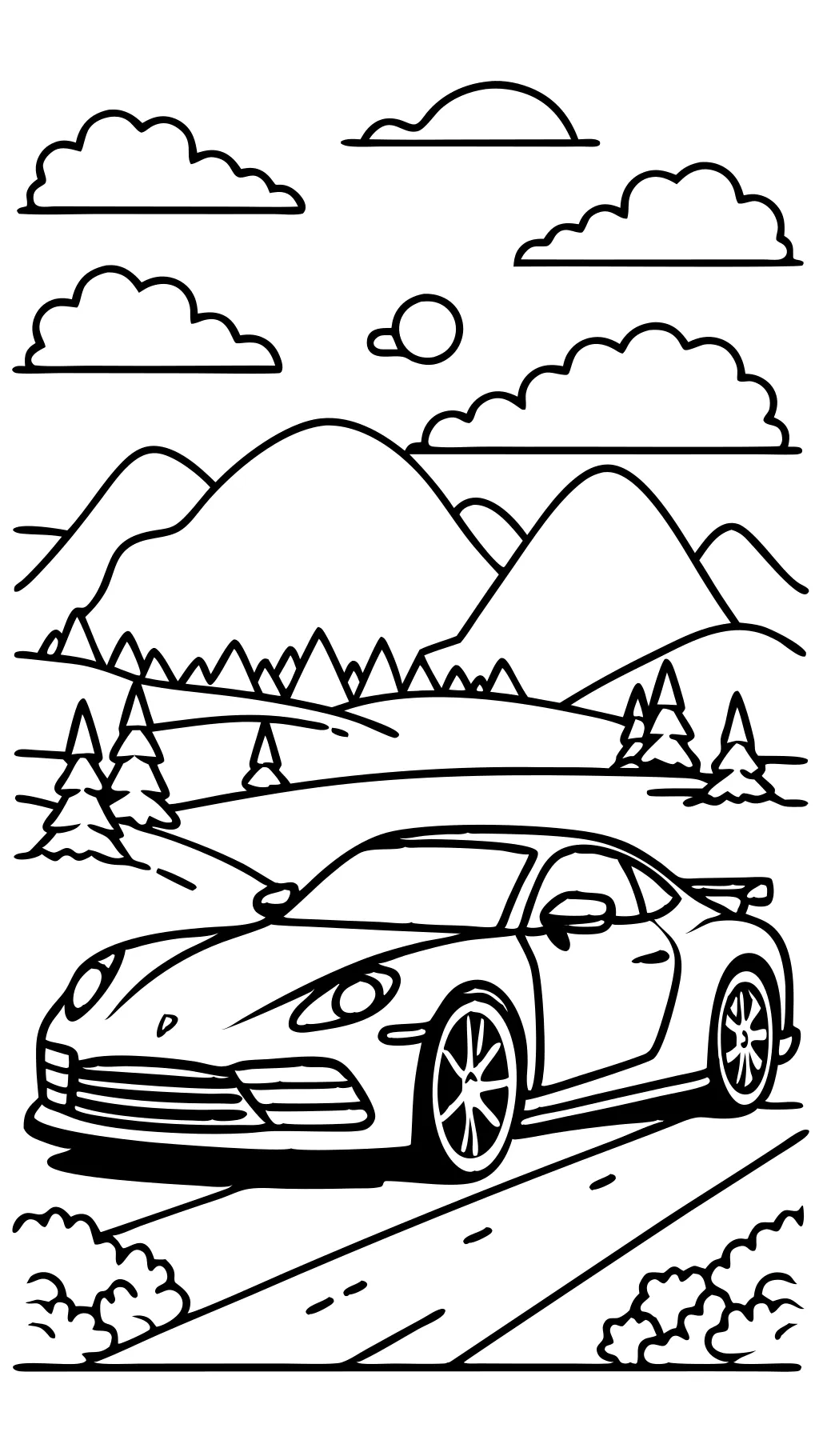 coloriages de Porsche